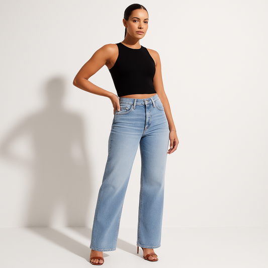 Valvari® Mid-low Rise Stretch Jeans