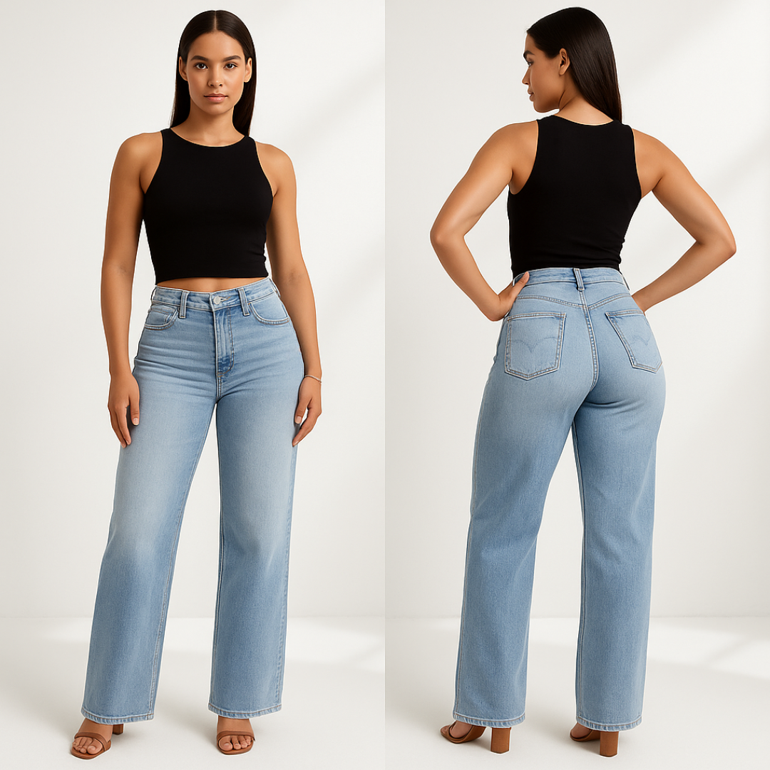 Valvari® Mid-low Rise Stretch Jeans